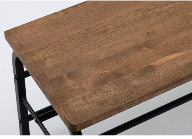 下村企販 日本製 燕三条 耐荷重100kg ラバーウッド玄関ベンチ 幅60cm