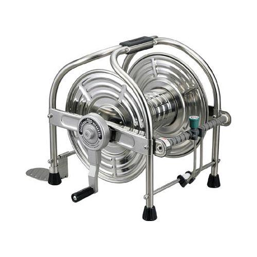 ハタヤ ステンレス(SUS304)ホースリール 40m用本体のみ SLA0(代引き不可)【送料無料】