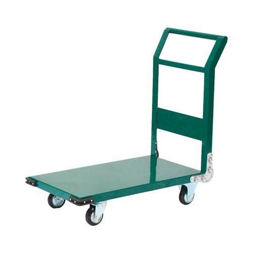 TRUSCO 鋼鉄製運搬車 900X600 Φ150プレス車 緑 SH2N(代引き不可)【送料無料】
