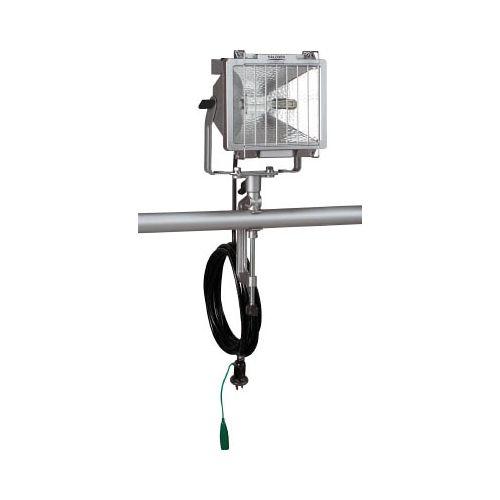 ハタヤ 防雨型ハロゲンライト 300W 100V接地付電線5m バイス付 PH305KN(代引き不可)【送料無料】の通販は