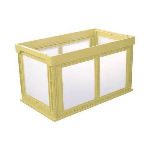 KUNIMORI プラスチック折畳みコンテナ パタコン N-180 イエロー 50211N180YE(代引き不可)【送料無料】の通販は