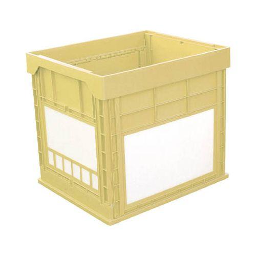 KUNIMORI プラスチック折畳みコンテナ パタコン N-134 イエロー 50681N134YE(代引き不可)【送料無料】