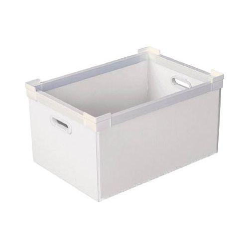 KUNIMORI プラダン NSコンテナ 40L(SWコーナー)ホワイト 78100NS40LWH(代引き不可)【送料無料】