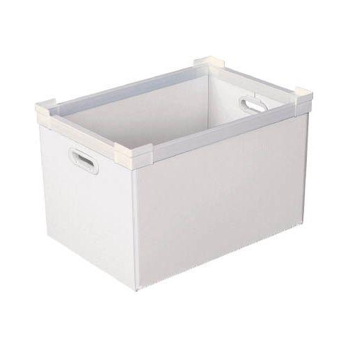 KUNIMORI プラダン NSコンテナ 50L(SWコーナー)ホワイト 78300NS50LWH(代引き不可)【送料無料】