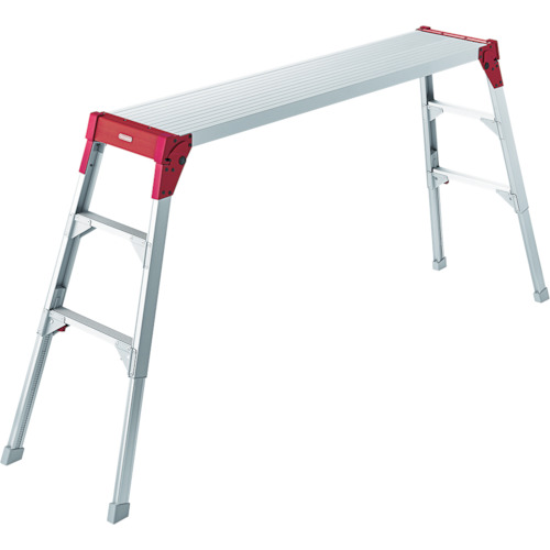 アルミ製脚部伸縮式足場台 43〜55cm 17678 ハセガワ 2514250 ハセガワ