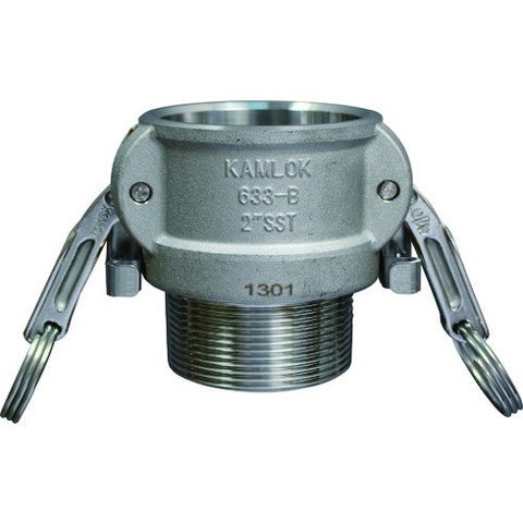 トヨックス 633-BBL カムロック ツインロックタイプカプラー オネジ ステンレス 1-1/2インチ SST 633BBL112SST(代引不可)【送料無料】 16,900円