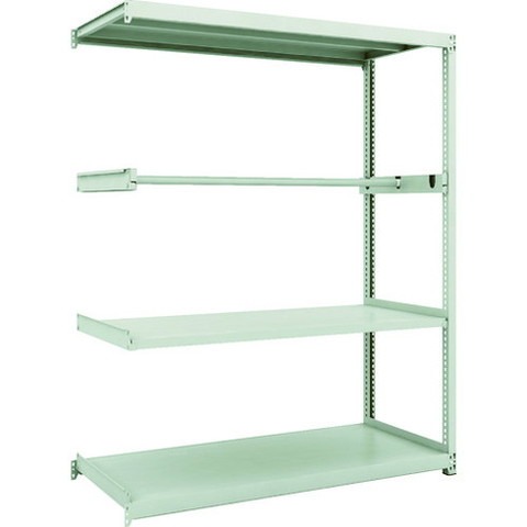 TRUSCO トラスコ M2型軽中量棚 1460X600XH1800 パイプ1段 連結 M26563P1B 組立品 組立設置不可(代引不可)【送料無料】