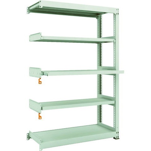 TRUSCO トラスコ M3型中量棚 1200X471XH1800 スライド2段 連結 M36453M2B 組立品 組立設置不可(代引不可)【送料無料】