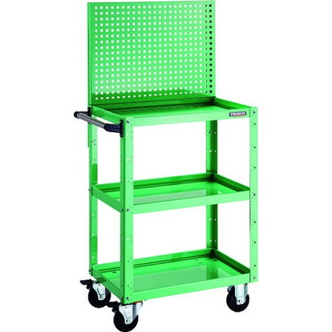 TRUSCO トラスコ イーグルワゴン 上部パンチングパネル 600×400×1330 ヤンググリーン EGWP963YG(代引不可)【送料無料】の通販は 28,823円