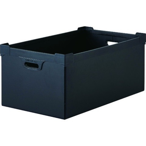 TRUSCO トラスコ 導電性ダンボールプラスチック 45L ブラック DP560D5N(代引不可)【送料無料】 11,892円
