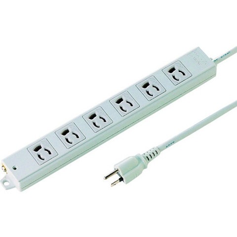 サンワサプライ 工事物件タップ 抜ケ止メコンセント 6個口 ケーブル長10m TAPK610(代引不可)【送料無料】