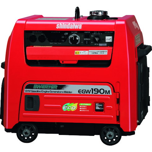 新ダイワ ガソリンエンジン溶接機 兼用溶接機 190A 3.5kVA 15L 新ダイワ EGW190MI 工事 照明用品 溶接用品 エンジン溶接機(代引不可)【送料無料】