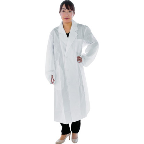 TRUSCO 研究用白衣 袖口ヒモ入 女子ダブル M TRUSCO WLCWDM 研究用品 クリーンルーム関連用品 ウェア 白衣(代引不可)【送料無料】 5,930円