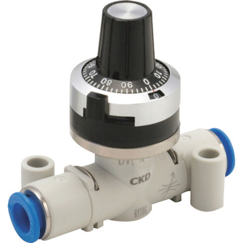 CKD ダイヤル付ニードルバルブ ニードル弁(禁油タイプ) CKD DVLN06H44020 空圧用品 空圧 油圧機器 スピードコントローラ(代引不可)【送料無料】