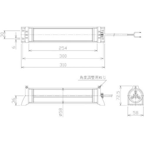 日機 防水型LEDリニアライト AC100-240V(3mコード付キ) 日機 NLM10SGAC 工事 照明用品 作業灯 照明用品 照明器具(代引不可)【送料無料】