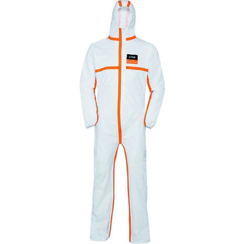 UVEX 化学防護服 ウベックス 4B 8959 ホワイト/オレンジ XL 9837512(代引不可)【送料無料】