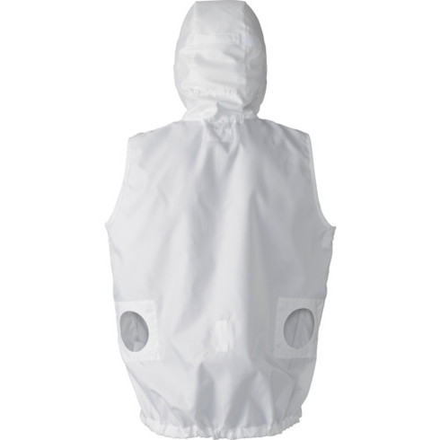 ゴールドウイン 空調服[[R上]]フード付キアウターベスト 白 L ゴールドウイン PK2901WL 研究用品 クリーンルーム関連用品 ウェア 白衣(代引不可)【送料無料】 ゴールドウイン 空調服[[R上]]フード付キアウターベスト 白 L ゴールド