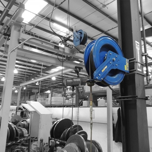 コックスリール セーフティエアーホースリール 内径9.5mm×15m コックスリール EZPLP350BGX 空圧用品 流体継手 チューブ エアリール(代引不可)【送料無料】 コックスリール セーフティエアーホースリール 内径9.5mm×15m コックス