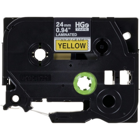 ブラザー HGEテープ 黒字/黄地/24mm ブラザー HGE651V オフィス 住設用品 オフィス備品 ラベル用品(代引不可)【送料無料】