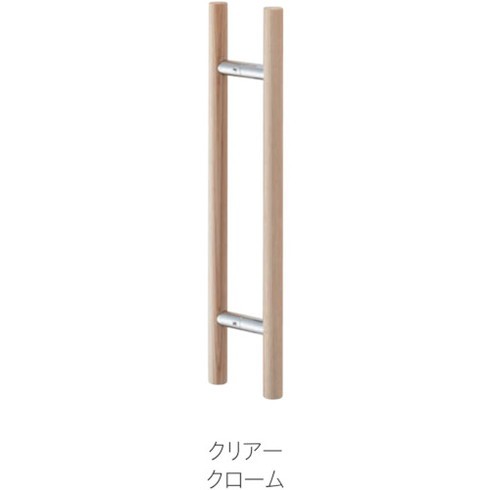 MK ドアハンドル(両面用) 25ΦX300mm クリアー MK MDW10030H 金物 建築資材 建築金物 取手(代引不可)【送料無料】