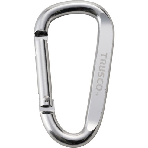 TRUSCO マトメ買イ カラビナ 線径6mmX60mm D型 シルバー100個 TRUSCO TKN660SVBOX 保護具 墜落 落下防止用品 カラビナ(代引不可)【送料無料】