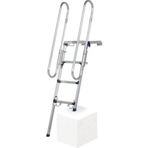 ピカ トラック昇降ステップ(手スリ付キ) ピカ DXF14TEA 工事 照明用品 はしご 脚立 荷役用作業台(代引不可)【送料無料】