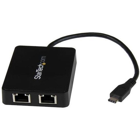 スターテック LANアダプター/USB-C/2x RJ45/10/100/1000Mbps/1x USB-Aポート スターテック US1GC301AU2R オフィス 住設用品 OA用品 ケーブル(代引不可)【送料無料】
