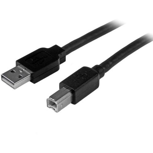 スターテック USBケーブル/A-B/15m/USB 2.0/480Mbps/オス・オス/ブラック スターテック USB2HAB50AC オフィス 住設用品 OA用品 ケーブル(代引不可)【送料無料】