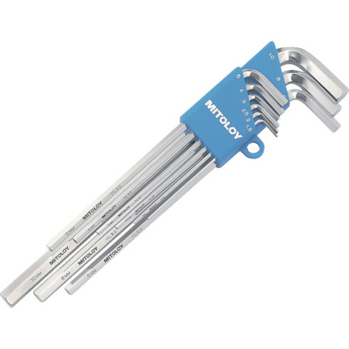 ミトロイ L型ホローレンチロング ミリ ホルダー 9本組セット ミトロイ HL900 手作業工具 ドライバー 六角棒レンチ ボールポイント六角棒レンチ(代引不可)【送料無料】の通販は