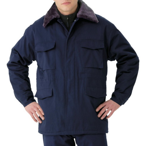 ミドリ安全 防寒 綿カストロコート ネイビー LL ミドリ安全 M7507UELL 保護具 作業服 防寒着(代引不可)【送料無料】
