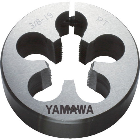 ヤマワ 管用テーパネジ用ソリッドダイス D PT 3/8-19 50径 ヤマワ DPT38 切削工具 ねじ切り工具 ダイス(代引不可)【送料無料】