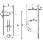 水本 アイボルト ステンレス オープンパッドアイ 15mm×45mm 水本 OPD5 金物 建築資材 建築金物 荷役金具(代引不可) 吊り金具