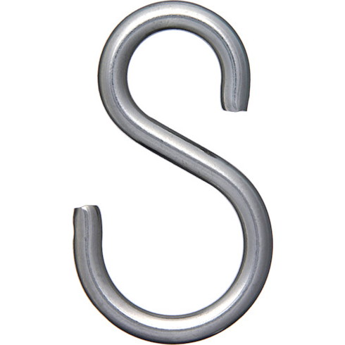 ニッサチェイン ステンレス Sフック 4.8×43mm(100個入) ニッサチェイン SSH48 金物 建築資材 建築金物 荷役金具(代引不可)【送料無料】の通販は