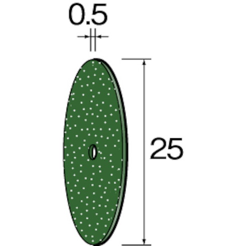 ミニモ カッティング砥石 GC φ25×0.5 (10枚入) ミニモ MC2804 電動 油圧 空圧工具 研削研磨用品 軸付砥石(代引不可)【送料無料】