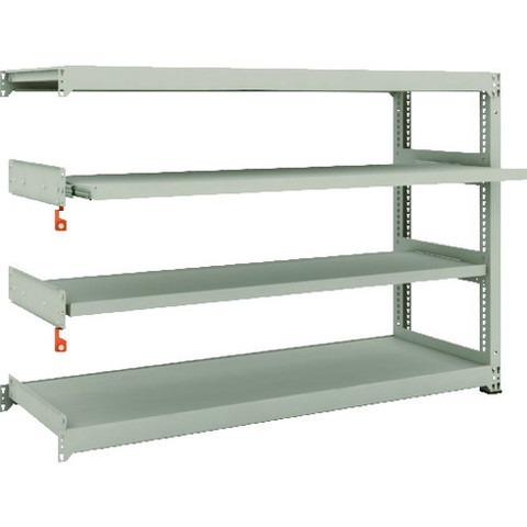 TRUSCO トラスコ M3型中量棚 1800X571XH1200 2段 スライド2段 連結 M34662M2B 組立品 組立設置不可(代引不可)【送料無料】 53,506円