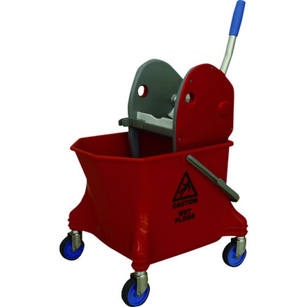 シーバイエス 清掃用品 リンガー バケツセットレッド シーバイエス 清掃 衛生用品 清掃用品 バケツ(代引不可)【送料無料】