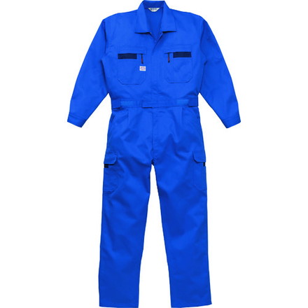 AUTO-BI ツナギ服8700-002マリンブルー-L 山田辰 保護具 作業服 つなぎ服(代引不可)【送料無料】の通販は