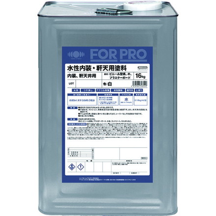 ニッペ FORPRO水性内装 軒天用塗料 16kg 白 411F071 ニッペホームプロダクツ 工事 照明用品 塗装 内装用品 塗料(代引不可)【送料無料】