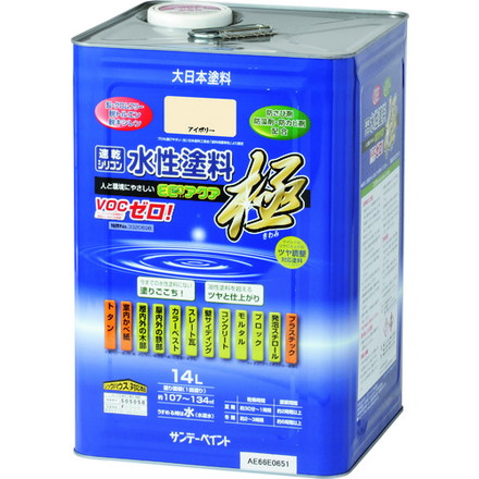 サンデーペイント 水性ECOアクア 赤サビ 14L サンデーペイント 工事 照明用品 塗装 内装用品 塗料(代引不可)【送料無料】