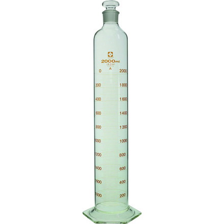 SIBATA 有栓メスシリンダー スーパーグレード 2L 柴田科学 研究用品 理化学用品 メスシリンダー(代引不可)【送料無料】