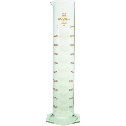 SIBATA メスシリンダー カスタムA 2L 柴田科学 研究用品 理化学用品 メスシリンダー(代引不可)【送料無料】