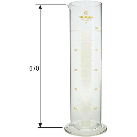 SIBATA メスシリンダー カスタムA 10L 柴田科学 研究用品 理化学用品 メスシリンダー(代引不可)【送料無料】