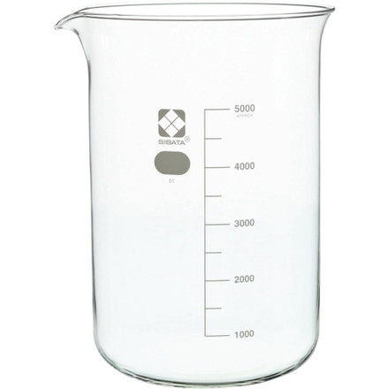 SIBATA ビーカー 5L 柴田科学 研究用品 理化学用品 ビーカー 計量カップ(代引不可)【送料無料】 16,814円