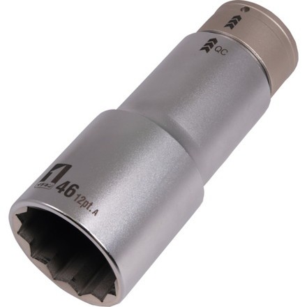 MUSTTOOL QCソケット シングル 46mm 12角 IM-6W46SL-12K イチネンアクセス ツール事業部 手作業工具 ソケットレンチ インパクト用ソケット(代引不可)【送料無料】の通販は