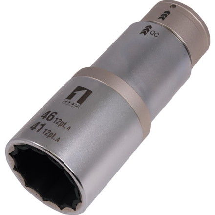 MUSTTOOL QCソケット ダブル 41/46mm 12角 IM-6W4146ISL-12K イチネンアクセス ツール事業部 手作業工具 ソケットレンチ インパクト用ソケット(代引不可)【送料無料】