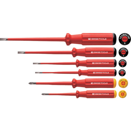 PBスイスツールズ エレクトロ絶縁スリムドライバーセット PBスイスツールズ社 手作業工具 絶縁用品 絶縁ドライバー(代引不可)【送料無料】の通販は