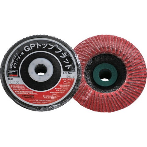 TRUSCO トラスコ GPトップフラット セラミック #100 Φ100 10枚入 GPF100C100(代引不可)【送料無料】 7,216円