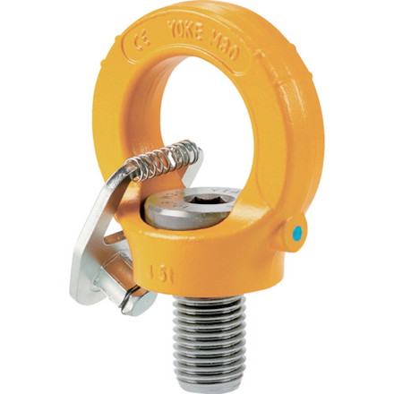YOKE キー付キアイポイント インチサイズ UNC2ー4.5×3.03インチ 25.6t YOKE社 荷役用品 吊りクランプ スリング 荷締機 アイボルト(代引不可)【送料無料】