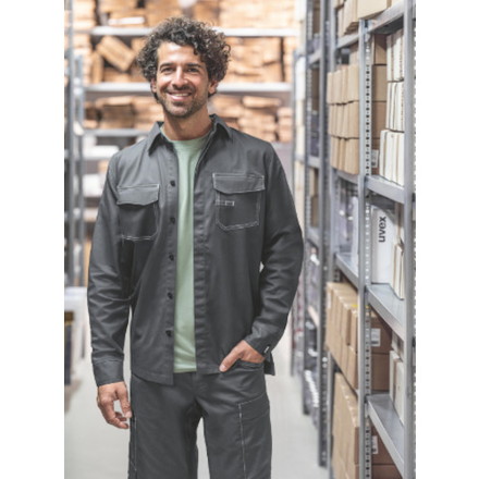 UVEX サクシード グリーンサイクルプラネット メンズシャツ アンスラサイト L UVEX社 保護具 作業服 作業服(代引不可)【送料無料】