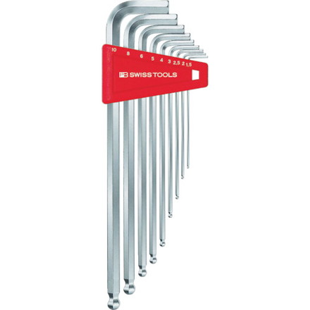 PBスイスツールズ ボール付ロング六角棒レンチセット1.5、2、2.5、3、4、5、6、8、10 PBスイスツールズ社 手作業工具 ドライバー 六角棒レンチ 六角棒レンチ(代引不可)【送料無料】の通販は 8,806円